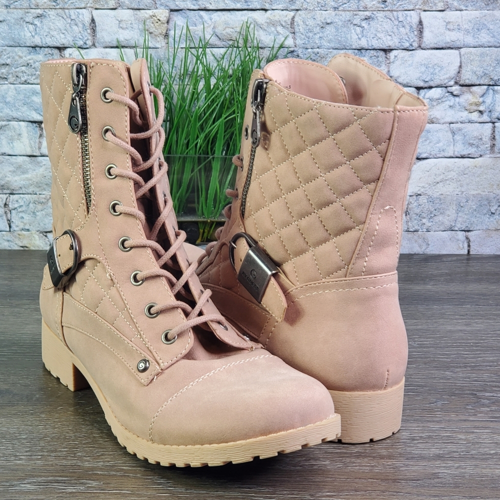 New G by Guess Benjie Quilted Combat Boots